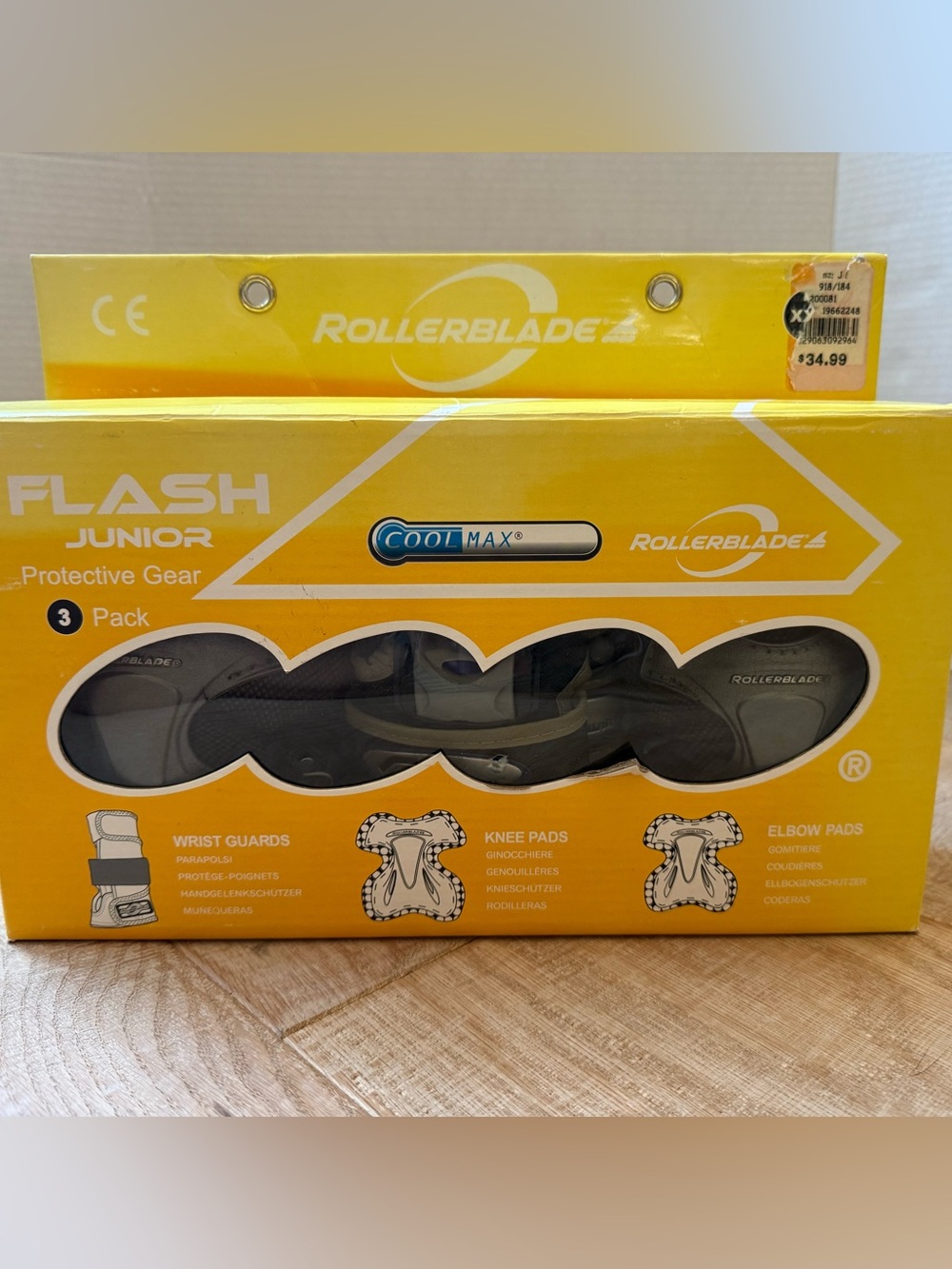 Rollerblade Flash Junior Protective Gear 3 Pack knee & elbow pads, wrist guards